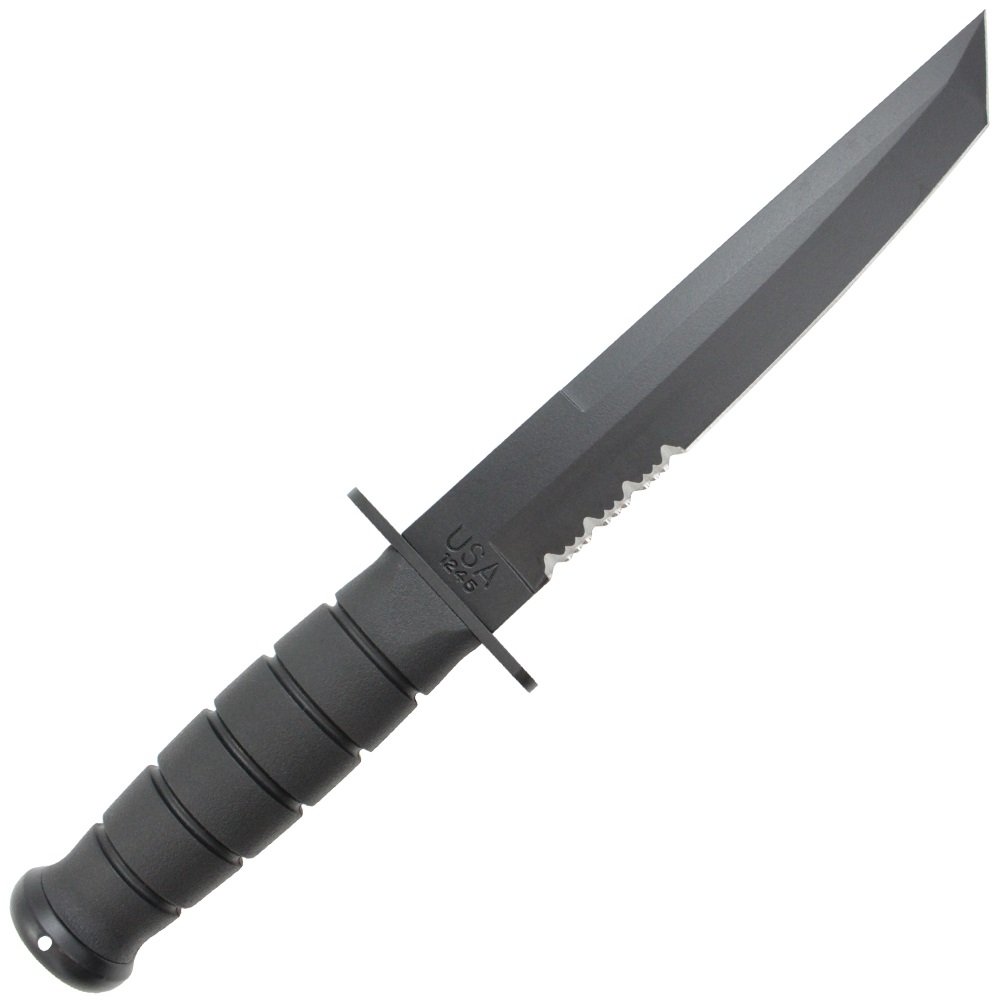 Black Tanto Fixed Blade Knife - Ka-Bar